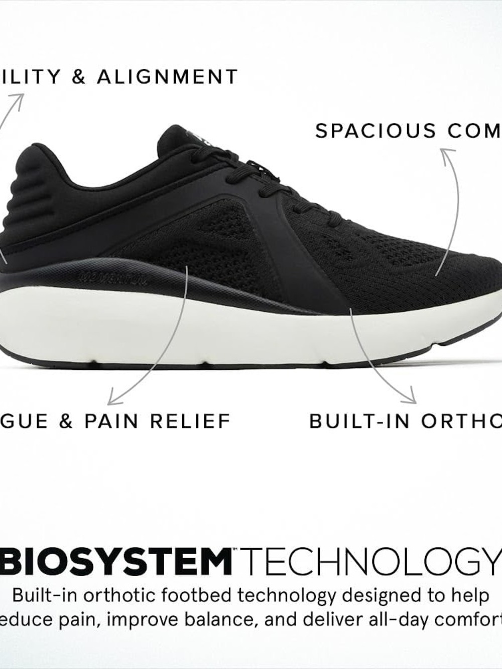 Abeo Women's Black Athletic Sneakers
